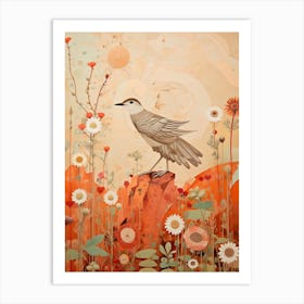 Cuckoo 3 Detailed Bird Painting Art Print