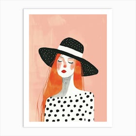 Polka Dot Girl 11 Art Print