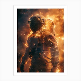 Fantasy Whimsical Astronaut 9 Art Print