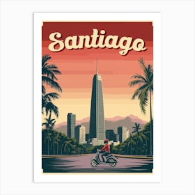 Stunning Santiago, Chile Poster Art Print