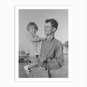 Cajun Sugarcane Farmer With Daughter, Near New Iberia, Louisiana By Russell Lee Art Print