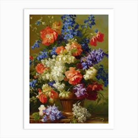 Delphinium Painting 2 Flower Art Print