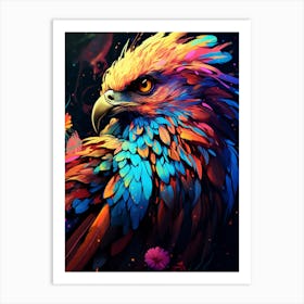 Colorful Eagle Art Print