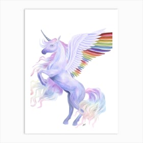 Rainbow Unicorn Art Print