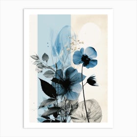 Blue Flowers 9 Art Print