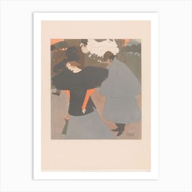 Lady on the Street Followed by a Gentleman (ca. 1897), Georges de Feure Art Print
