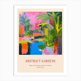 Colourful Gardens Phipps Conservatory And Botanic Gardens Usa 4 Red Poster Art Print