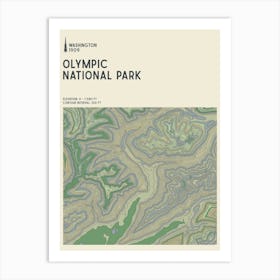 Olympic National Park Series Washington Usa Art Print