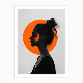 Silhouette Of A Woman 84 Art Print