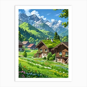 Alpine Village 4 Art Print