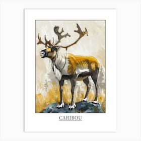 Caribou Precisionist Illustration 1 Poster Art Print