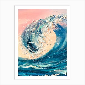 Ocean Wave Canvas Print Art Print