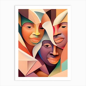 Cubicfaces Art Print