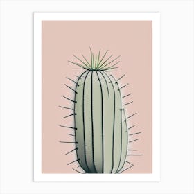 Spider Cactus Simplicity 1 Art Print