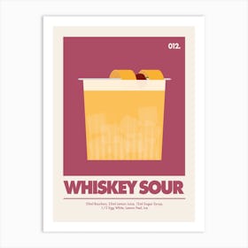 Whiskey Sour V39 Art Print