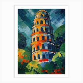 Tower Of Pisa Henri Matisse Style 3 Art Print