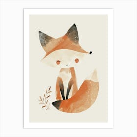 Charming Nursery Kids Animals Fox Cub 3 Art Print