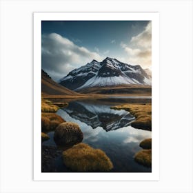 Iceland Landscape At Sunrise Art Print