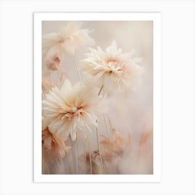 Boho Dried Flowers Gerbera Daisy 1 Art Print