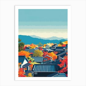 Matsumoto Japan 4 Colourful Illustration Art Print