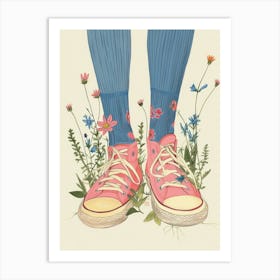 Flowers And Sneakers Spring 7 Art Print