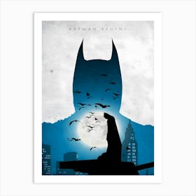 Batman Trilogy Begins Art Print