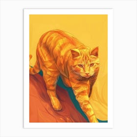 Orange Tabby Cat 20 Art Print