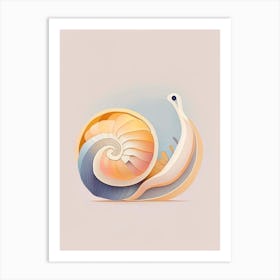 Roman Snail  Illustration Art Print