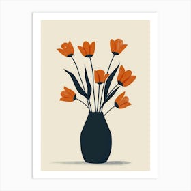 Tulips In A Vase 9 Art Print