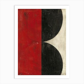 Red And Black Canvas Print Art Print