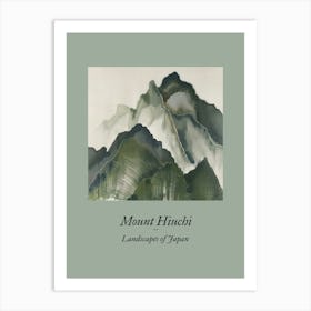 Landscapes Of Japan Mount Hiuchi 53 Art Print