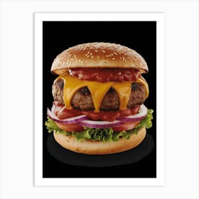 Burger Art Print