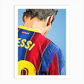 Lionel Messi Legendary Portrait 1 Art Print