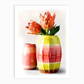 Two Vases Art Print