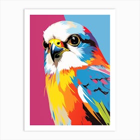 Andy Warhol Style Bird American Kestrel 3 Art Print