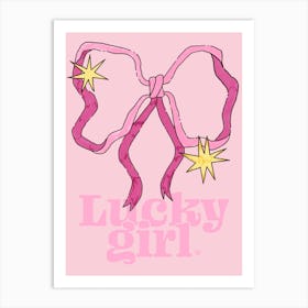 Lucky Girl Art Print