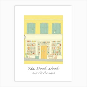 Aix En Provence The Book Nook Pastel Colours 3 Poster Art Print