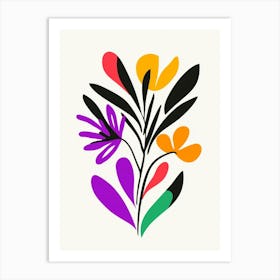 Abstract Floral Painting 13 Art Print