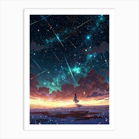 Sky With Stars Art Print