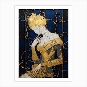 Kintsugi Golden Repair Japanese Style 8 Art Print