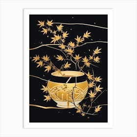 Kintsugi Golden Repair Japanese Style 10 Art Print