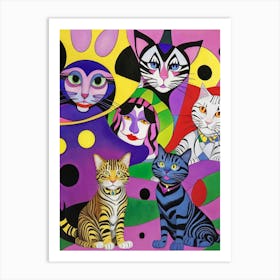 Cats Wild Art Print