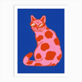 Pink Cat 1 Art Print