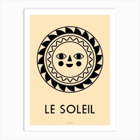 Le Soleil Sun Print Art Print