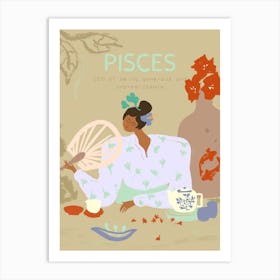 Pisces Zodiac Sign Art Print