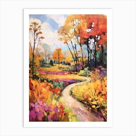 Autumn Gardens Painting Atlanta Botanical Garden 3 Art Print