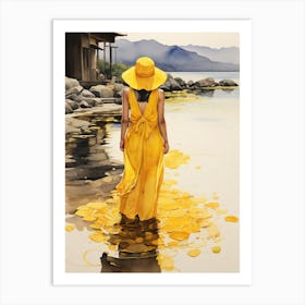 Yellow Dress Art Print