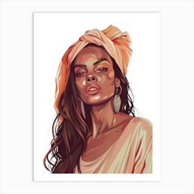 African Woman Portrait 13 Art Print