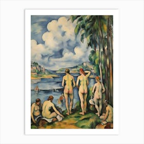 The Great Bathers Paul Czanne Art Print 1 Art Print