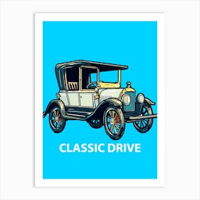 Vintage Classic Drive Art Print